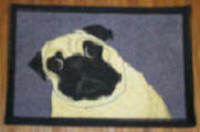 Pug Placemats - 4 different designs in each set.
