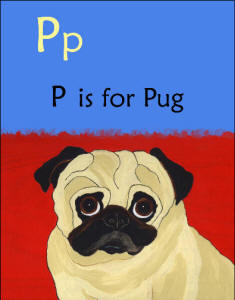 Page Detail - P is for Pug