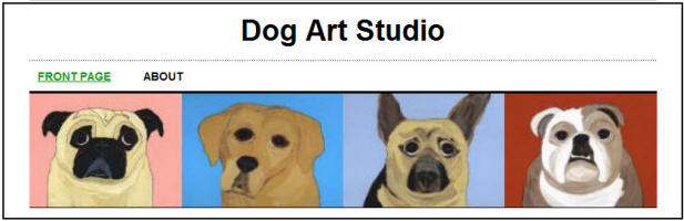 Dog Art Studio - Exciting News Board