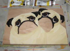 The painting process of Pug A67