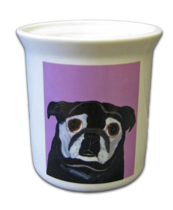 Candle Holder - Pug Design A73