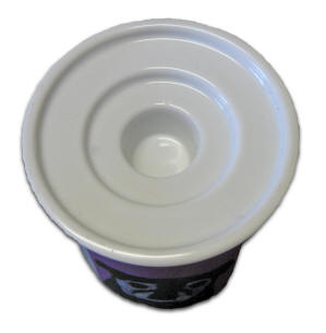 Recessed rings hold a variety of candle sizes.