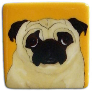 Square Magnet - Design Pug A57