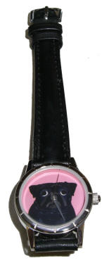 Women's Watch - 3/4" Face - Pug Design A50